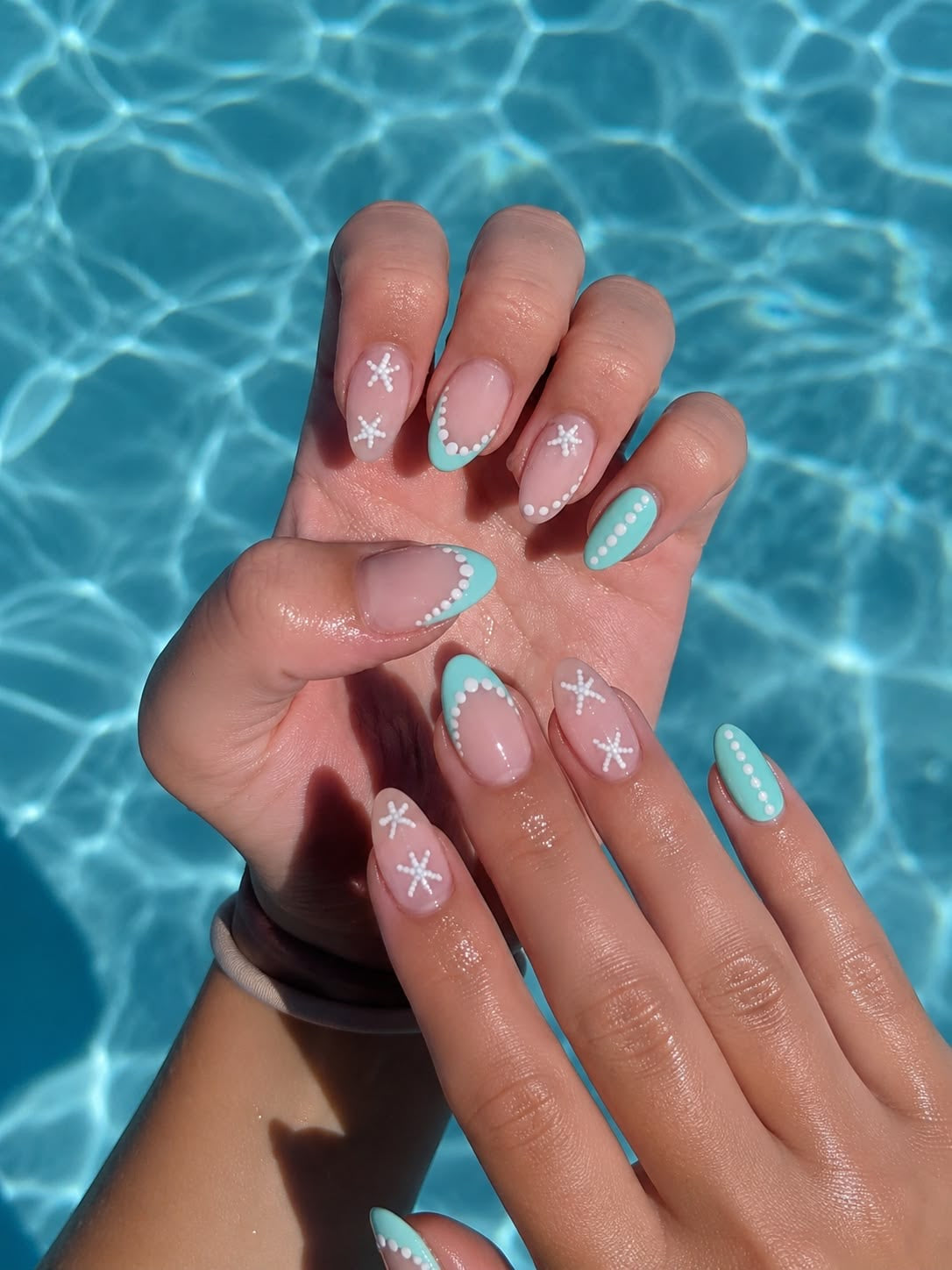 Turquoise Spring Predesigned Press Ons
